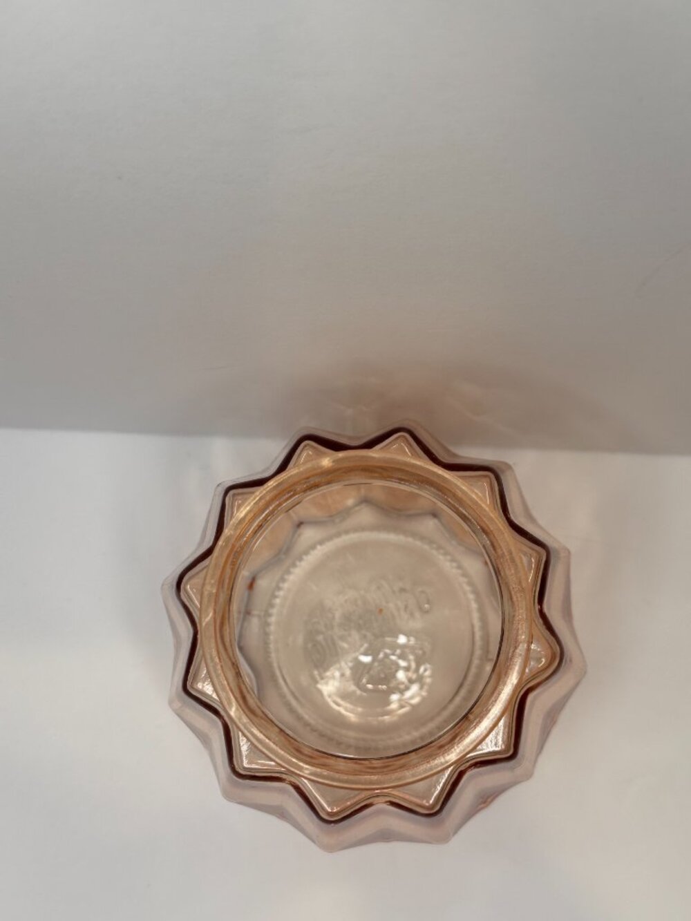 Vintage DPS Diamond Medium Amber Glass Vase MCM Art Deco - Picture 3 of 4